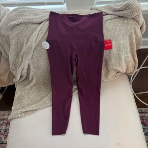SPANX NWT Burgundy Leggings